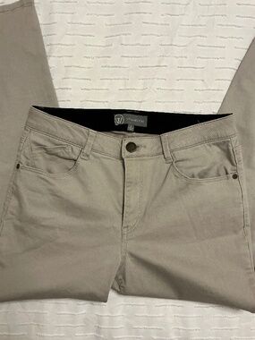 Wit & Wisdom High Waist Ankle Skinny Pants - Khaki size 8